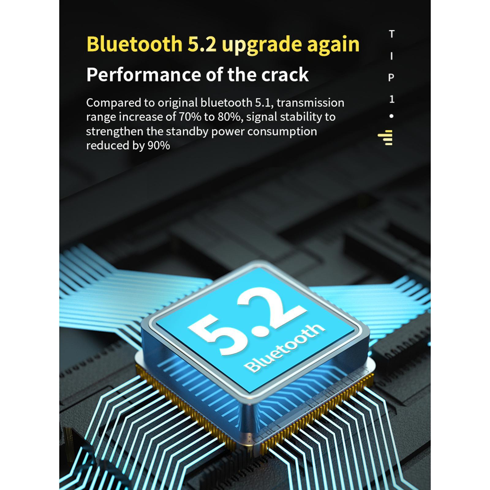 F9 Bluetooth 5.0 Headset  Wireless Earphones  1200mAh black