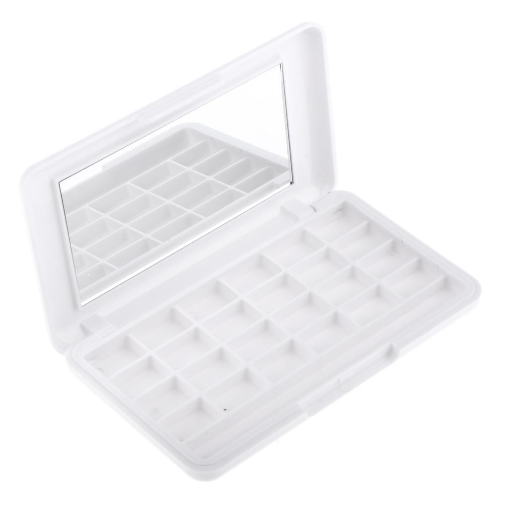 2pcs Makeup Palette Cosmetic Lipstick Blush Organizer Eyeshadow Storage Case