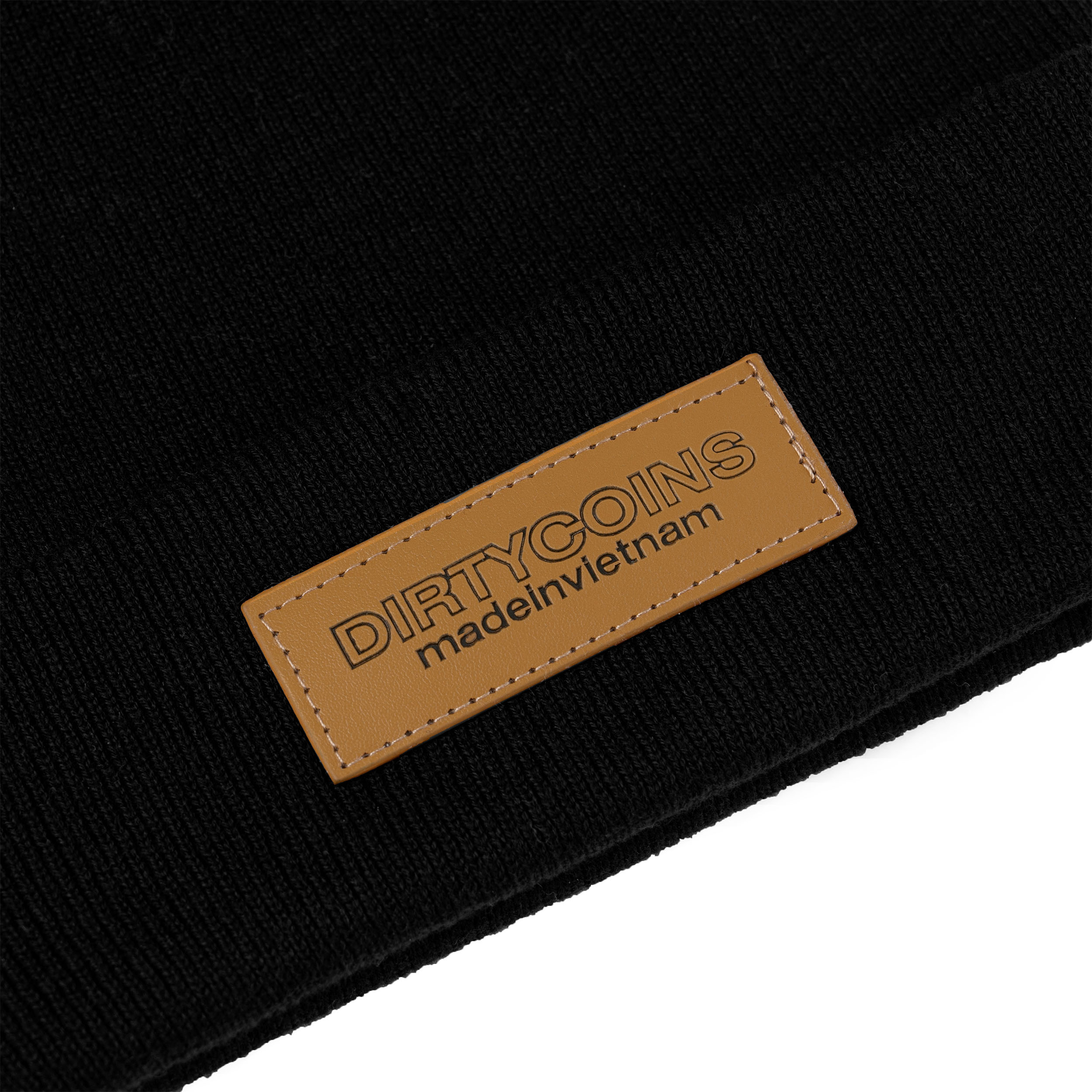 Nón DirtyCoins Leather Patch Beanie