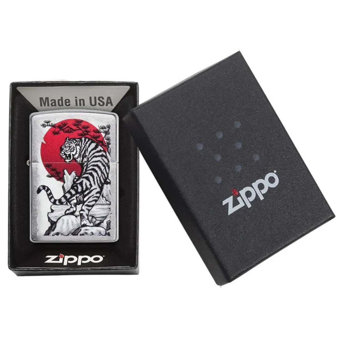 Bật Lửa Zippo Chính Hãng Mỹ Hình Con Hổ Asian Tiger Design - Chống Gió, Bảo Hành Trọn Đời