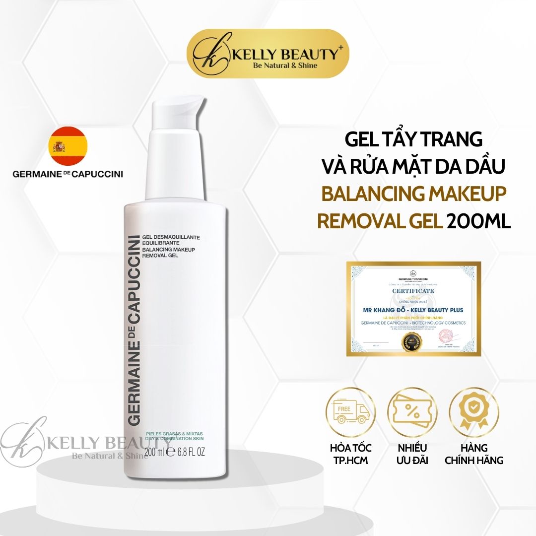 Gel Tẩy Trang và Rửa Mặt Cho Da Dầu Germaine Options Balancing Makeup Removal Gel | Kelly Beauty