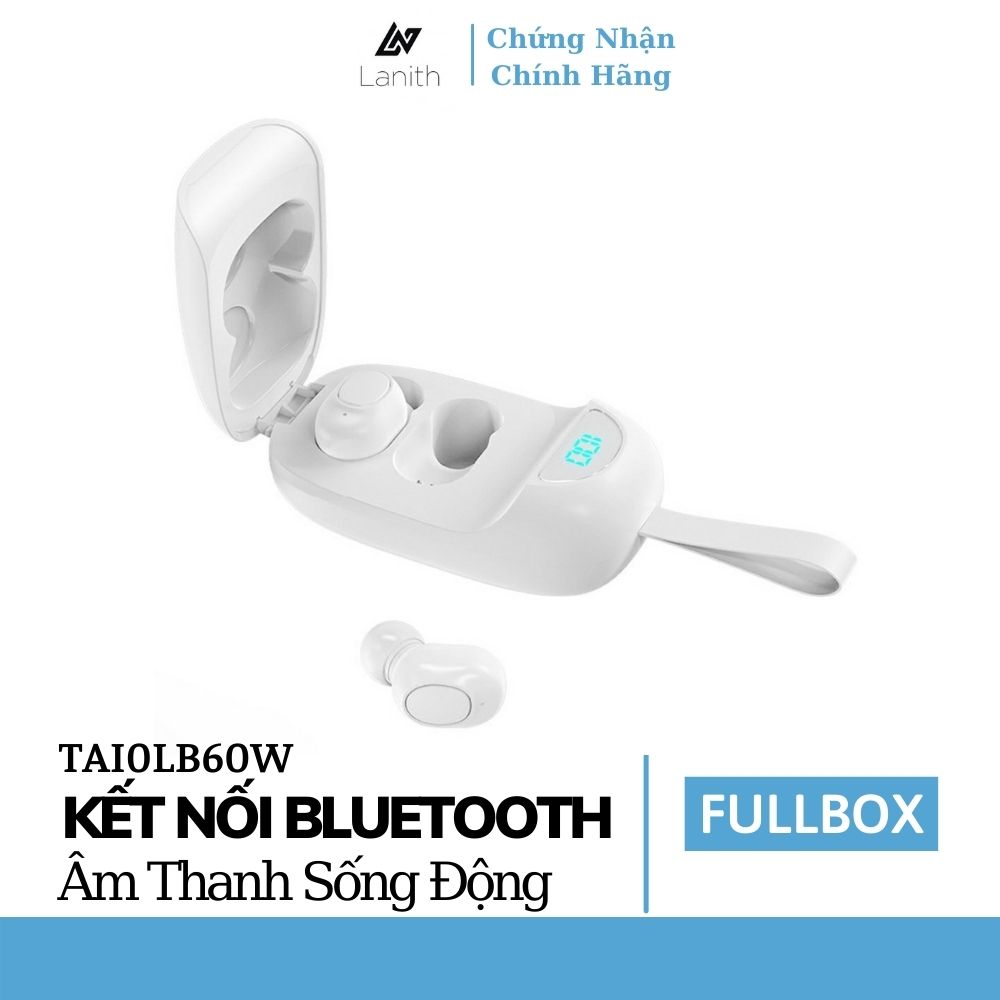 Tai nghe bluetooth không dây Lanith LB0060 – Kèm sạc dự phòng tiện lợi thời gian sử dụng lên tới 3h - Hàng nhập khẩu - TAI0LB60