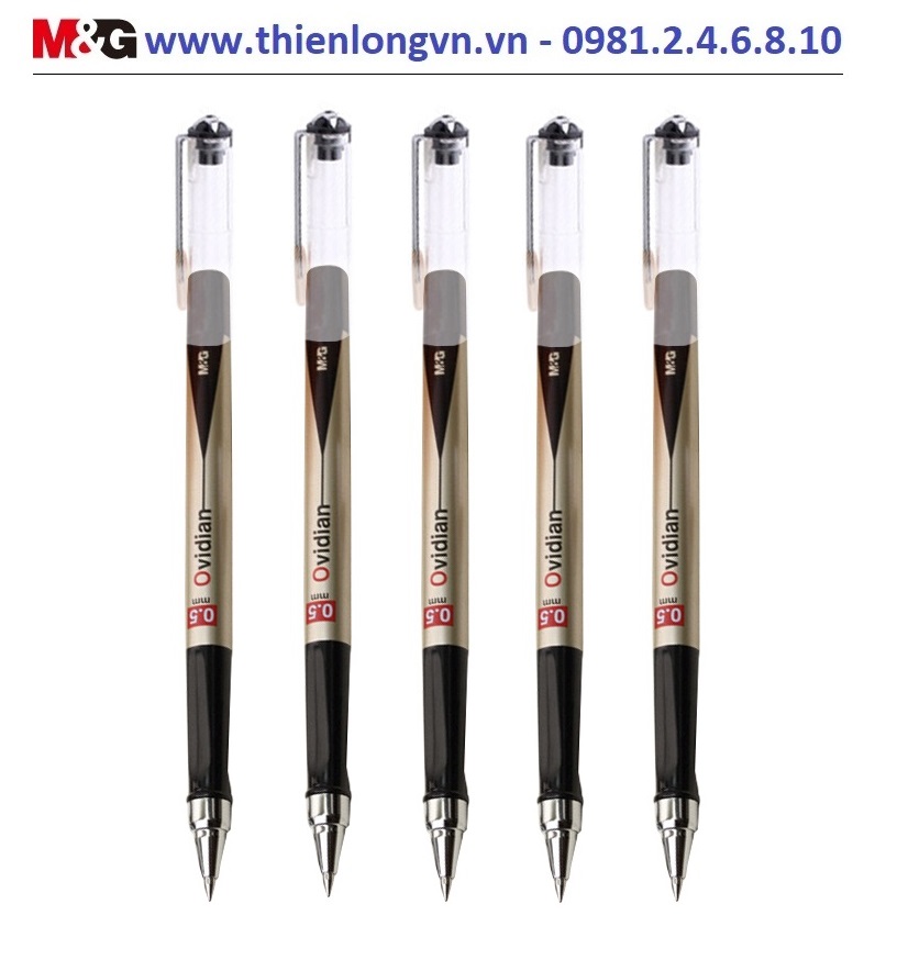 Combo 5 cây bút nước 0.5mm M&G - AGP11536A mực đen