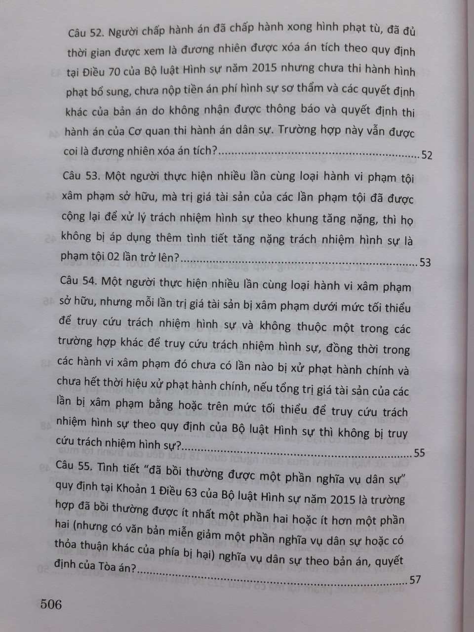 Hỏi - Đáp Bộ Luật Hình Sự Năm 2015 Sửa Đôi, Bổ Sung Năm 2017