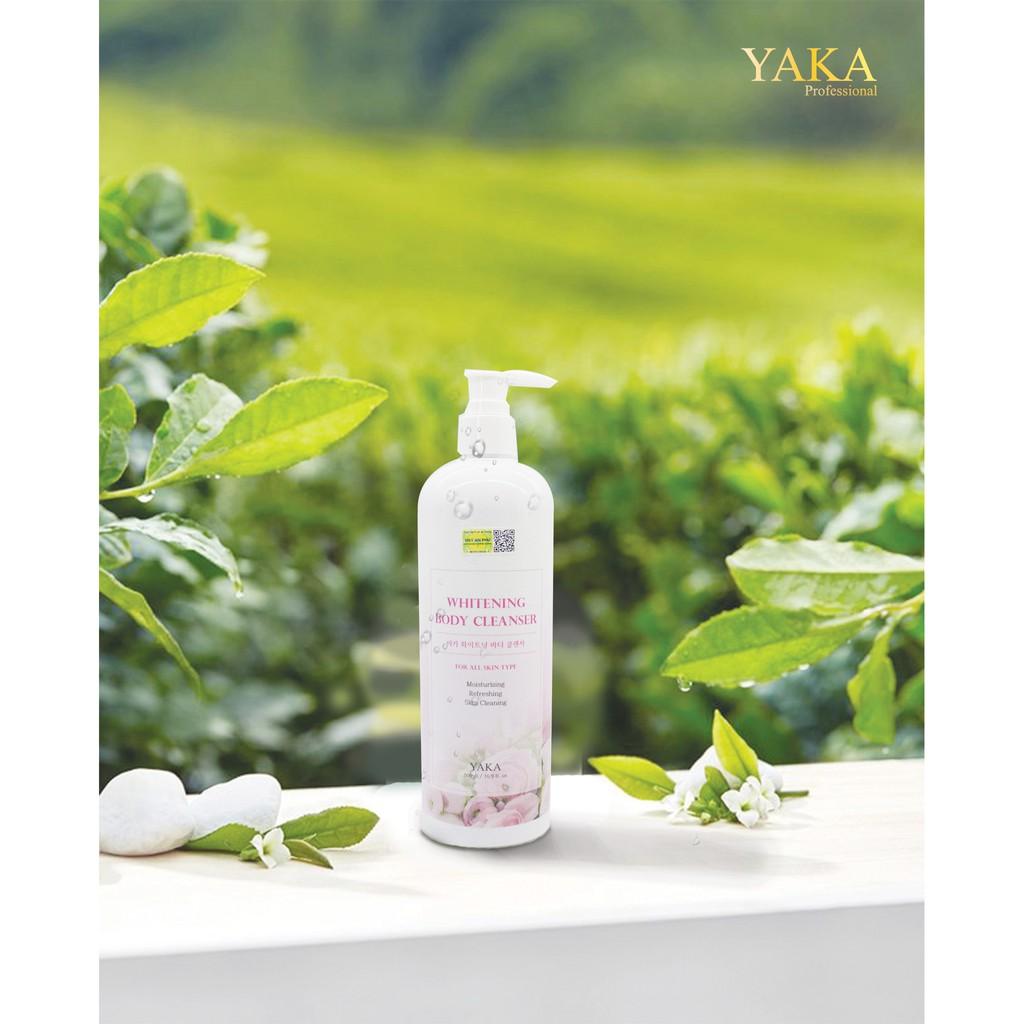 Sữa tắm làm trắng da Yaka Hàn Quốc hương thơm nước hoa YAKA WHITENING BODY CLEANSER