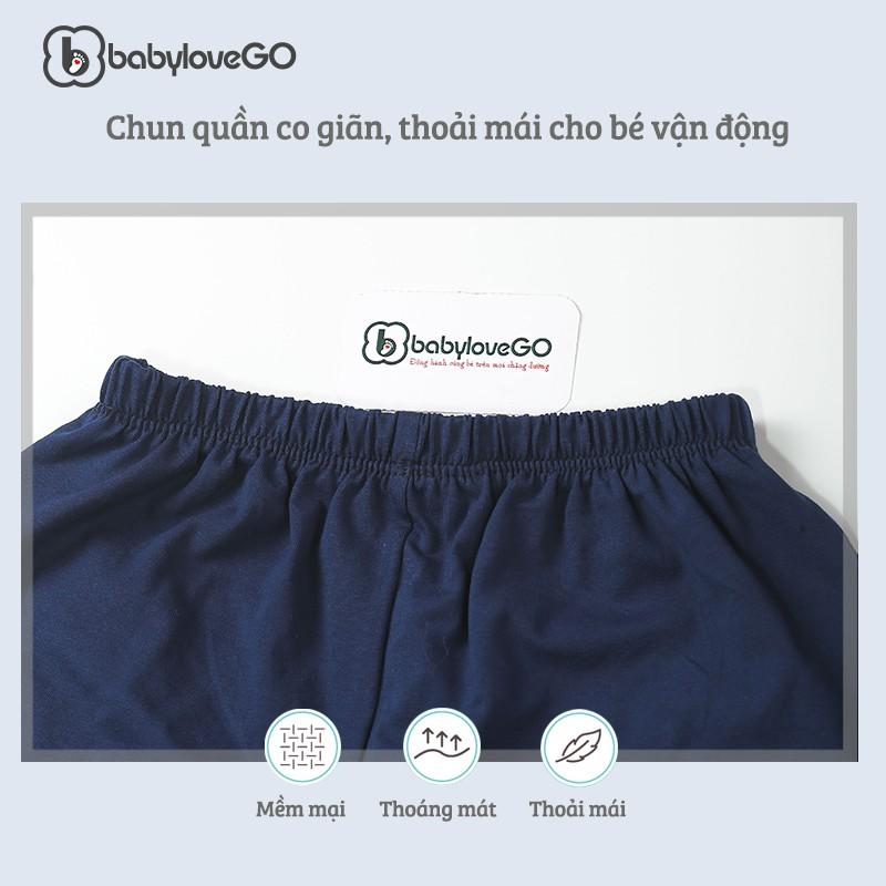 Quần Đùi Cho Bé Trai BabyloveGo Chất Liệu Cotton Sợi Thoáng Mát Co Giãn Cho Bé Từ 8 Đến 40kg