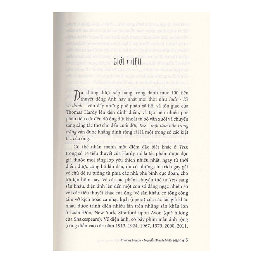 Tess Một Tâm Hồn Trong Trắng
