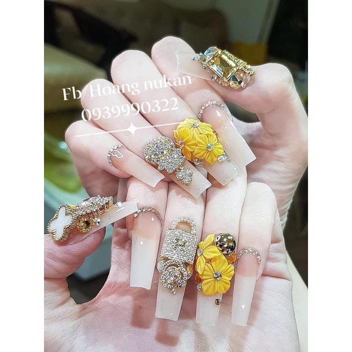 - Hoa Mai Nhí. hoa mai kép- hoa mai đơn-tiền thần tài 100% Bột Mỹ- Trang Trí Móng -hoa bột