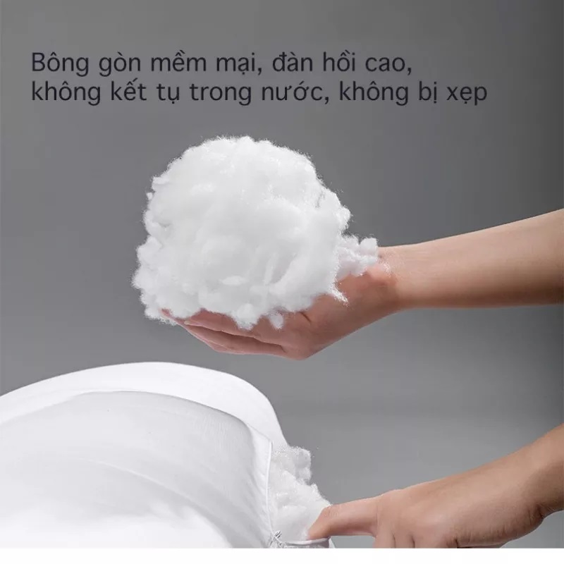 Gối cho bà bầu cao cấp 2 in 1, vừa là gối cánh tiên kết hợp chữ F