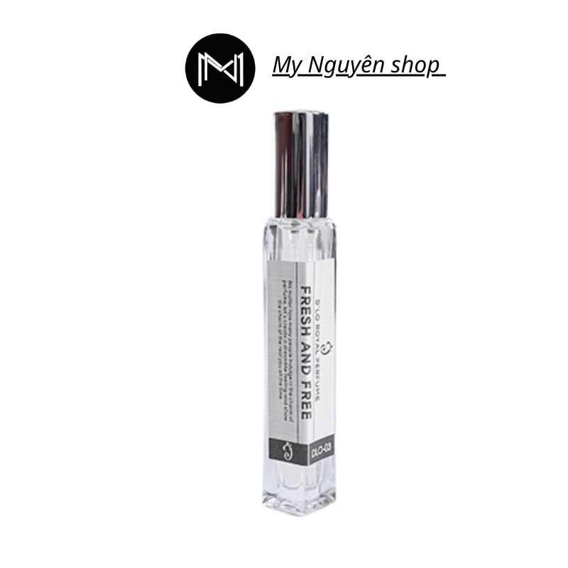 Tinh dầu nước hoa nam D'lo 03 FRESH AND FREE 10ml mùi hương mang màu sắc năng động, tươi trẻ sôi động | DLO 03