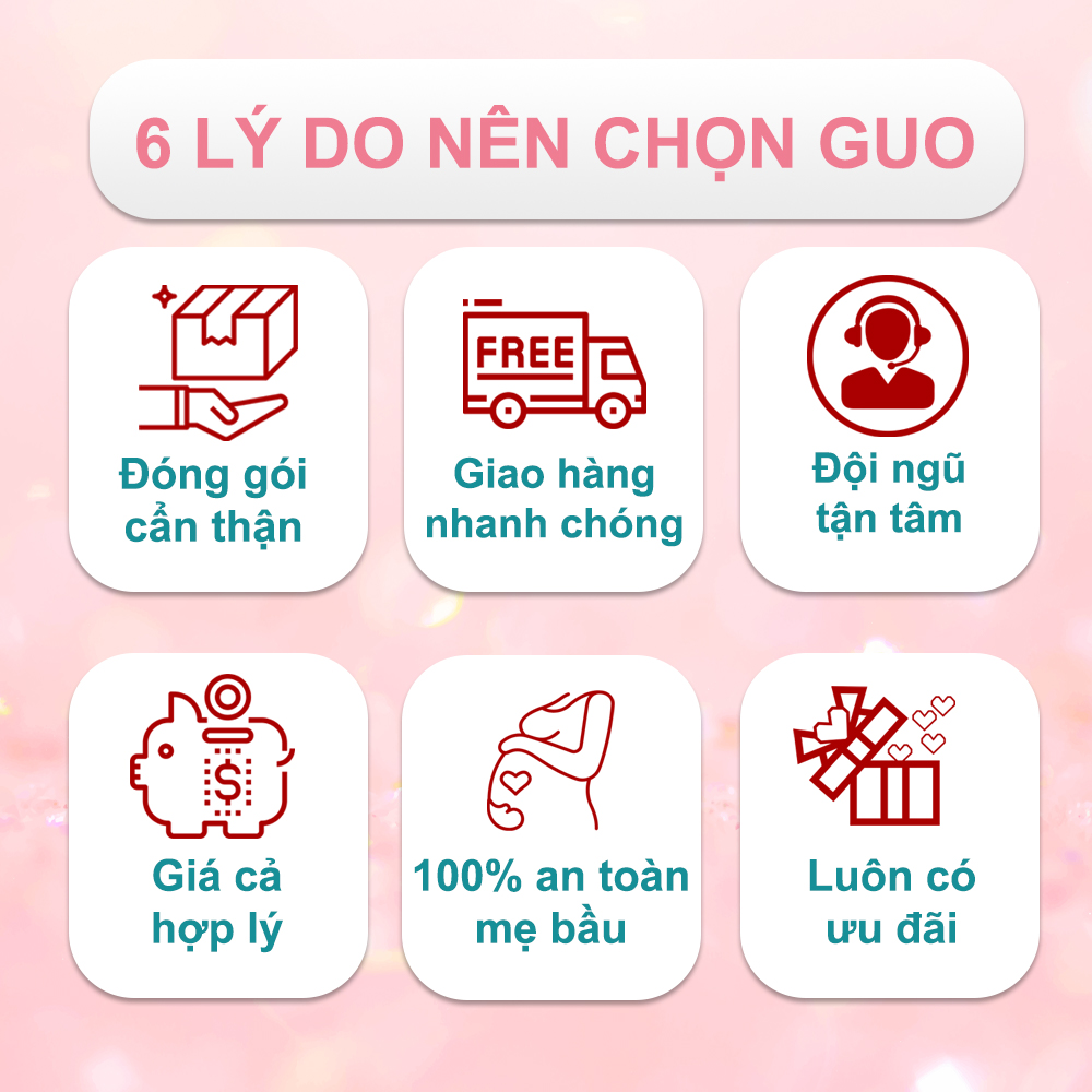 [Dưỡng trắng da thiên nhiên] Liệu Trình Dưỡng Trắng Hồng Tự Nhiên GUO (dành cho bà bầu)