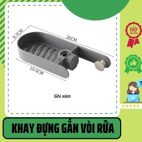 Khay Nhựa Cao Cấp Gắn Vòi Chậu Rửa Chén Để Xà Phòng, Cọ Rửa Bát Đĩa Nước Rửa Chén Bát HH0039