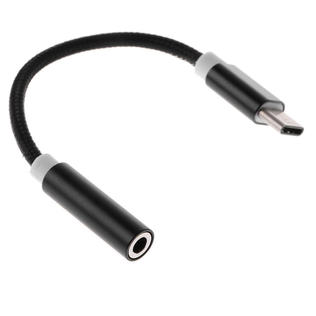 USB C to 3.5mm Headphone Jack Adapter, Type C Male to 3.5mm Female Stereo Audio Connector for Motorola Moto Z, LeEco Le 2/Max 2
