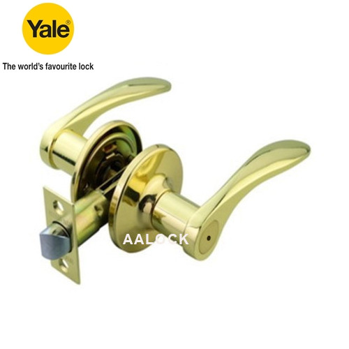 Khóa tay gạt Yale VL5322 US3 cho cửa WC- khóa tròn gạt cao cấp