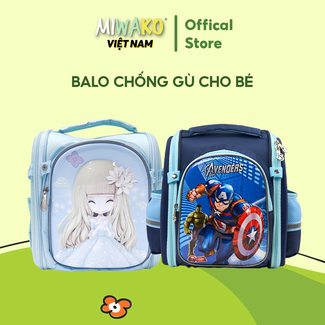 Căp Chống Gù, Ba Lô Chống Gù Cho Bé Tiểu Học In Hình Nhân Vật Hoạt Hình Đáng Yêu - orgavil