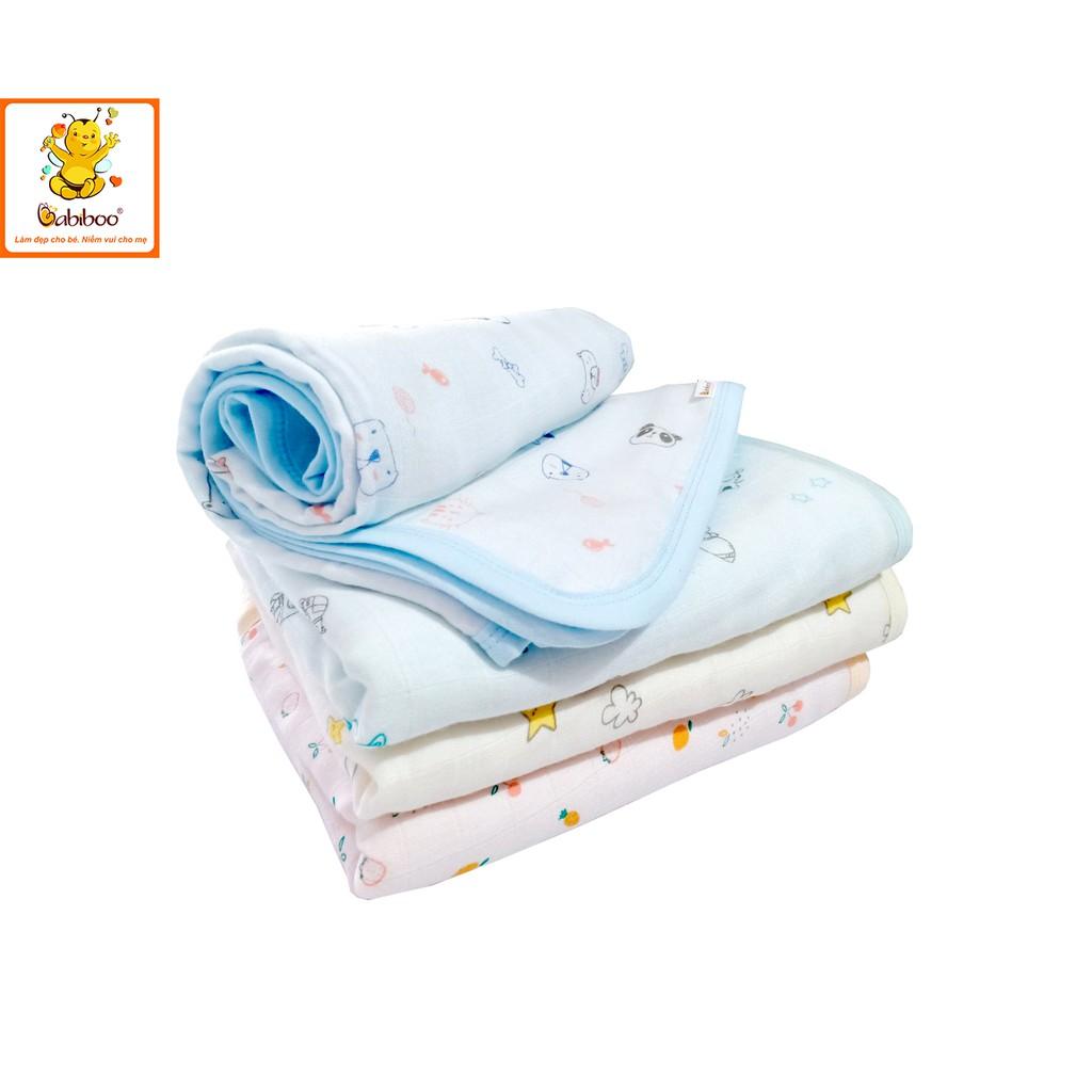 Mền sợi tre 6 lớp in hình cho bé BABIBOO – BK08