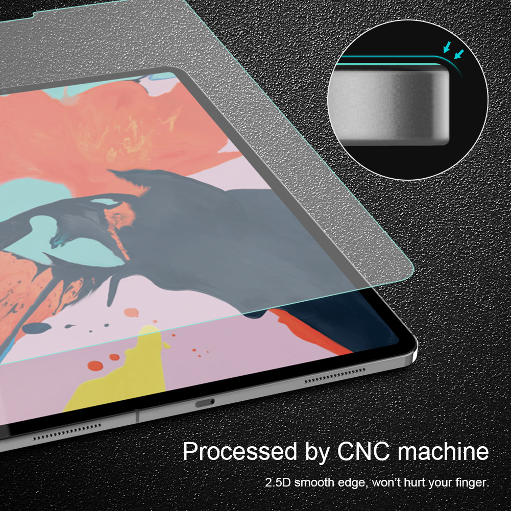 Miếng dán màn hình kính cường lực cho iPad Pro 12.9 2020 / iPad Pro 12.9 2018 hiệu Mercury H+ Pro - Hàng nhập khẩu