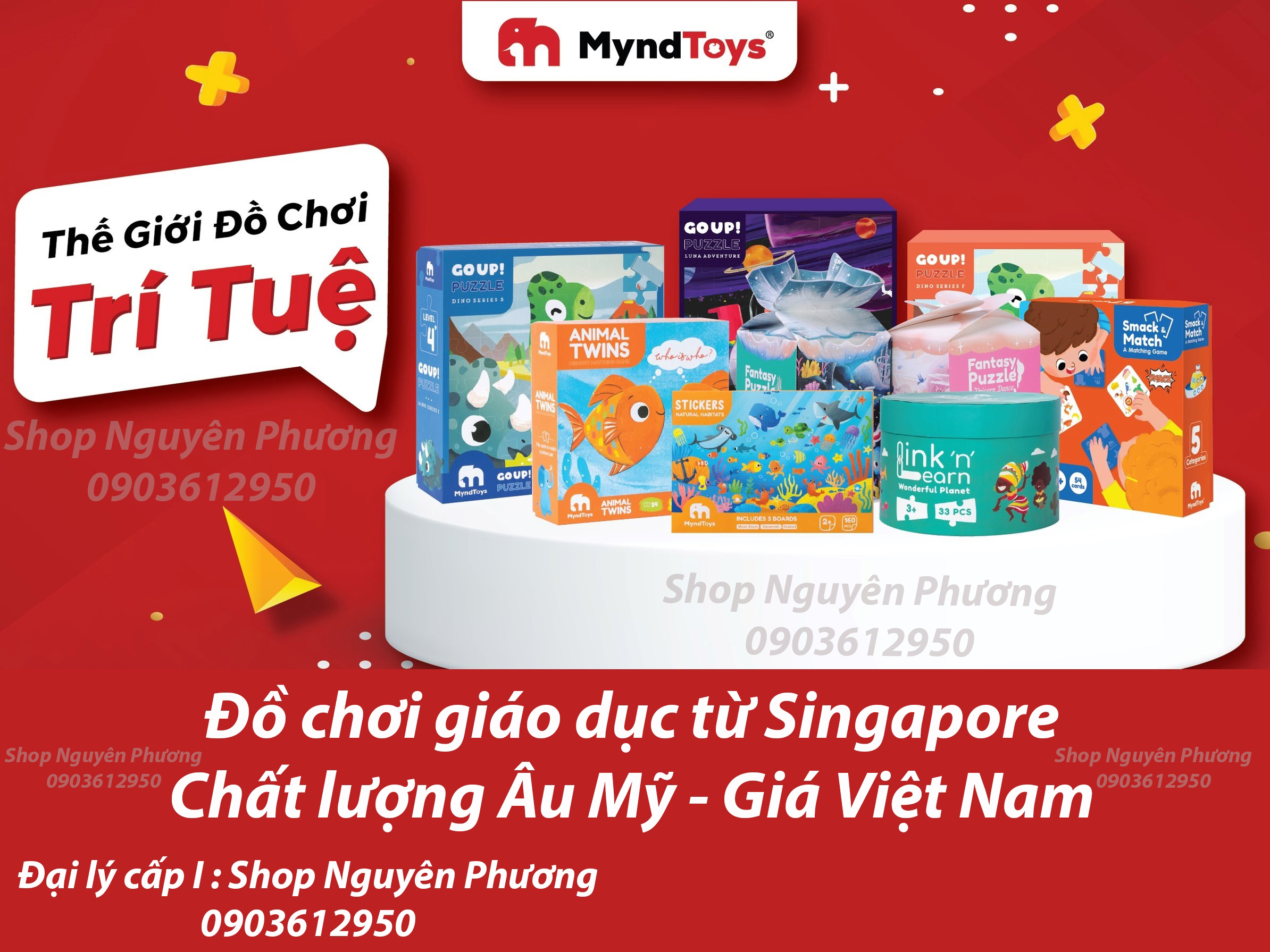 Đồ chơi Giáo dục MyndToys Ghép hình thông minh My First Puzzle – Numbers &amp; Food cho bé từ 2 tuổi