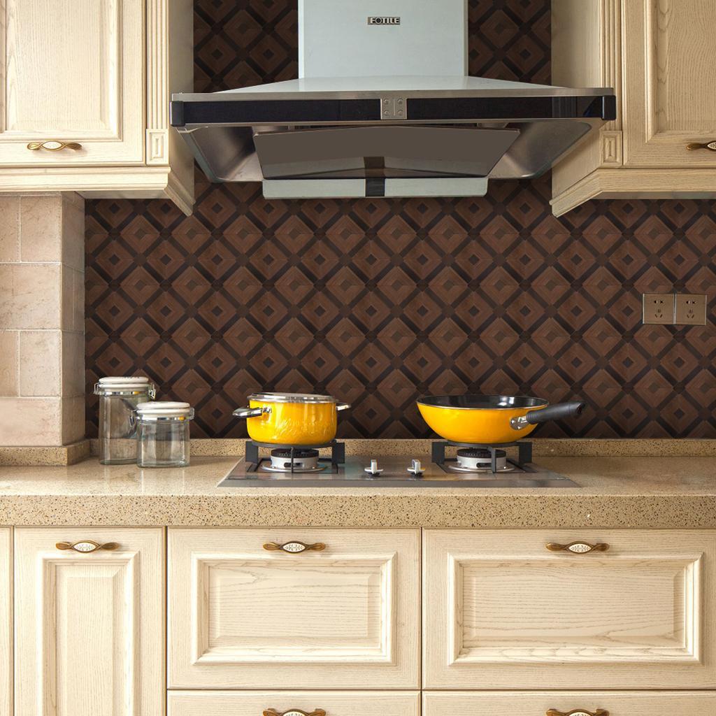 Waterproof Self Adhesive Tile Floor Decal Kitchen Bathroom Wall Sticker 1