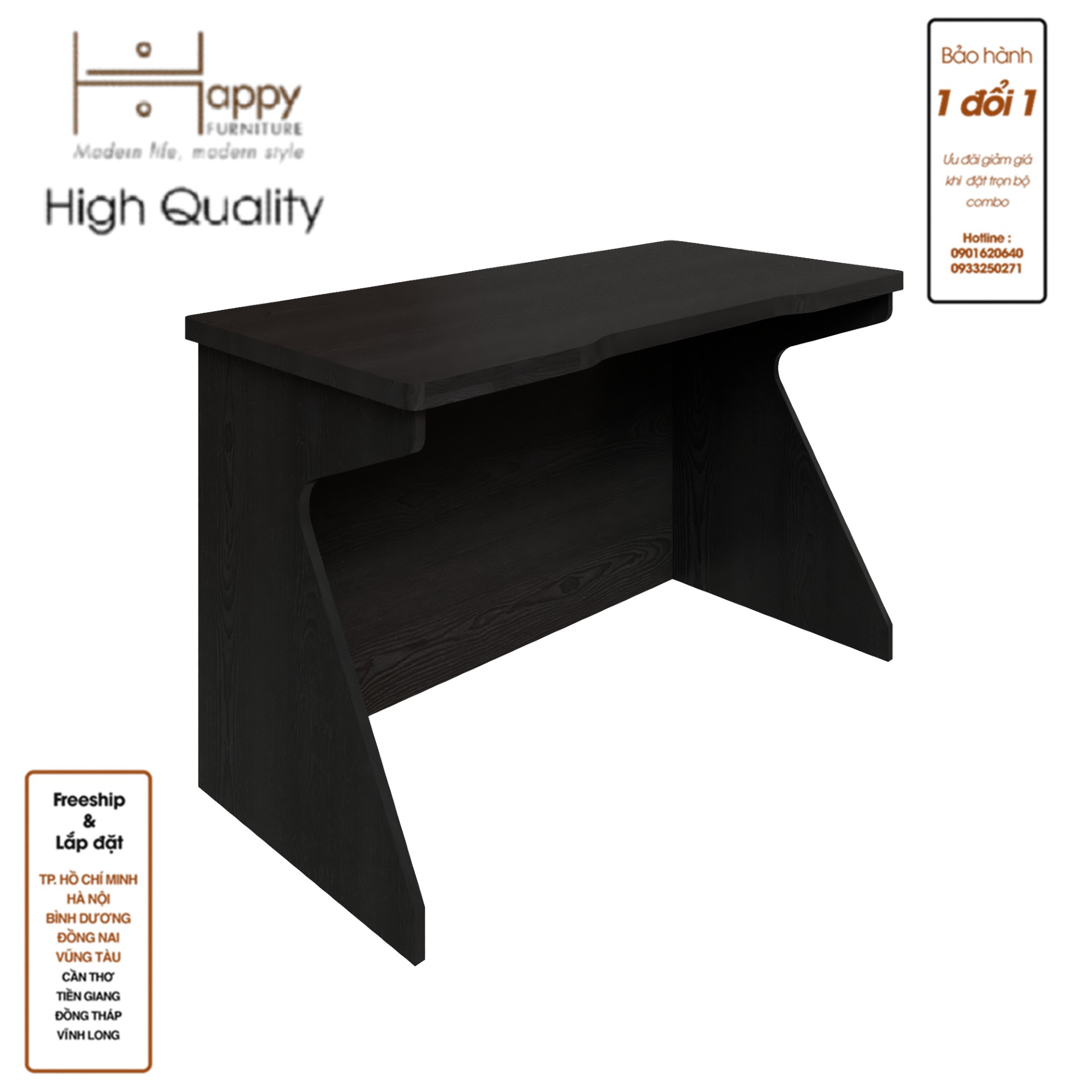 [Happy Home Furniture] HELI , Bàn làm việc 1m2, 120cm x 60cm x 75cm ( DxRxC), BAN_059