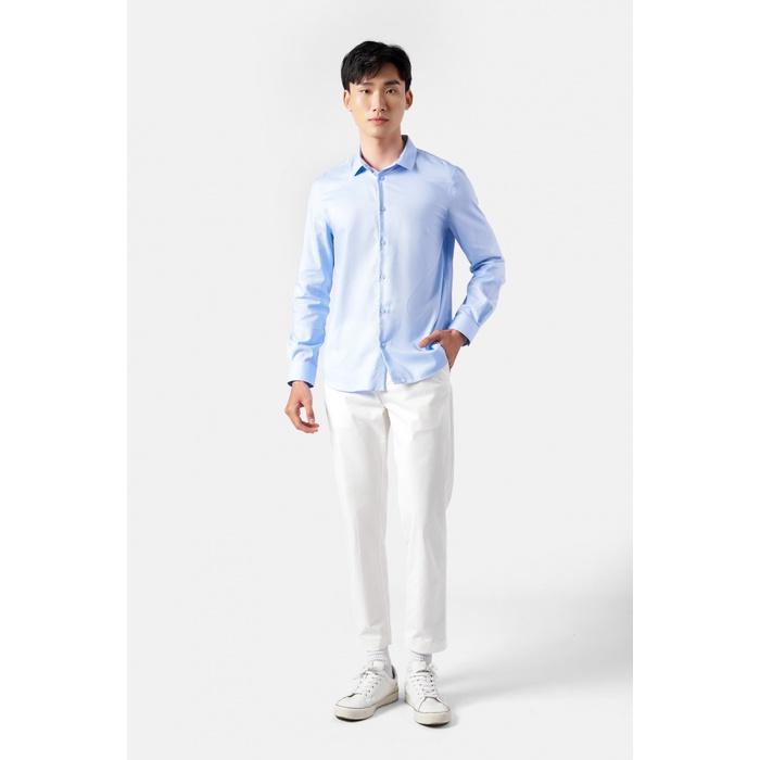 Hình ảnh Áo Sơ Mi Nam Tay Dài Trơn chất liệu ROYAL OXFORD cao cấp Form Fitted (2 màu) - 10F22SHL047 | LASTORE MENSWEAR