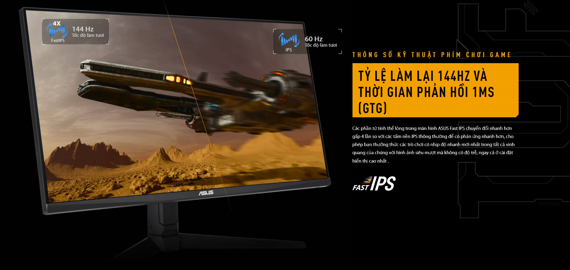 Màn hình Asus TUF Gaming VG28UQL1A 28″ 4K UHD IPS 144Hz 1ms - Hàng Chính Hãng