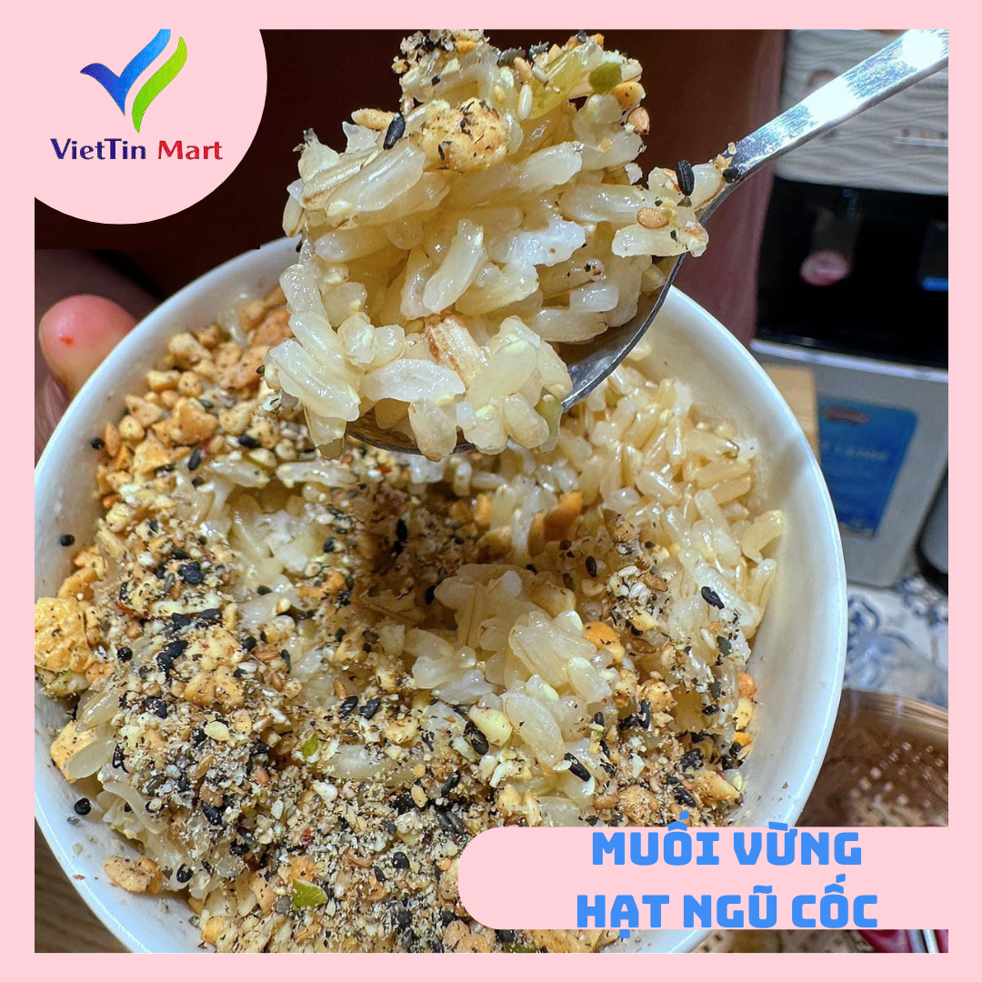 Muối Vừng Hạt Ngũ Cốc Dinh Dưỡng Hũ 500g VietTin Mart
