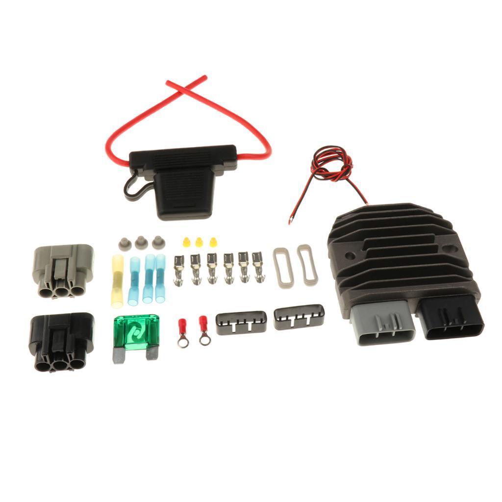 Universal Motorcycle Voltage Regulator Rectifier and Upgrade Kit Replaces