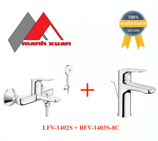 Combo trọn bộ INAX BFV-1403S-8C + LFV-1402S