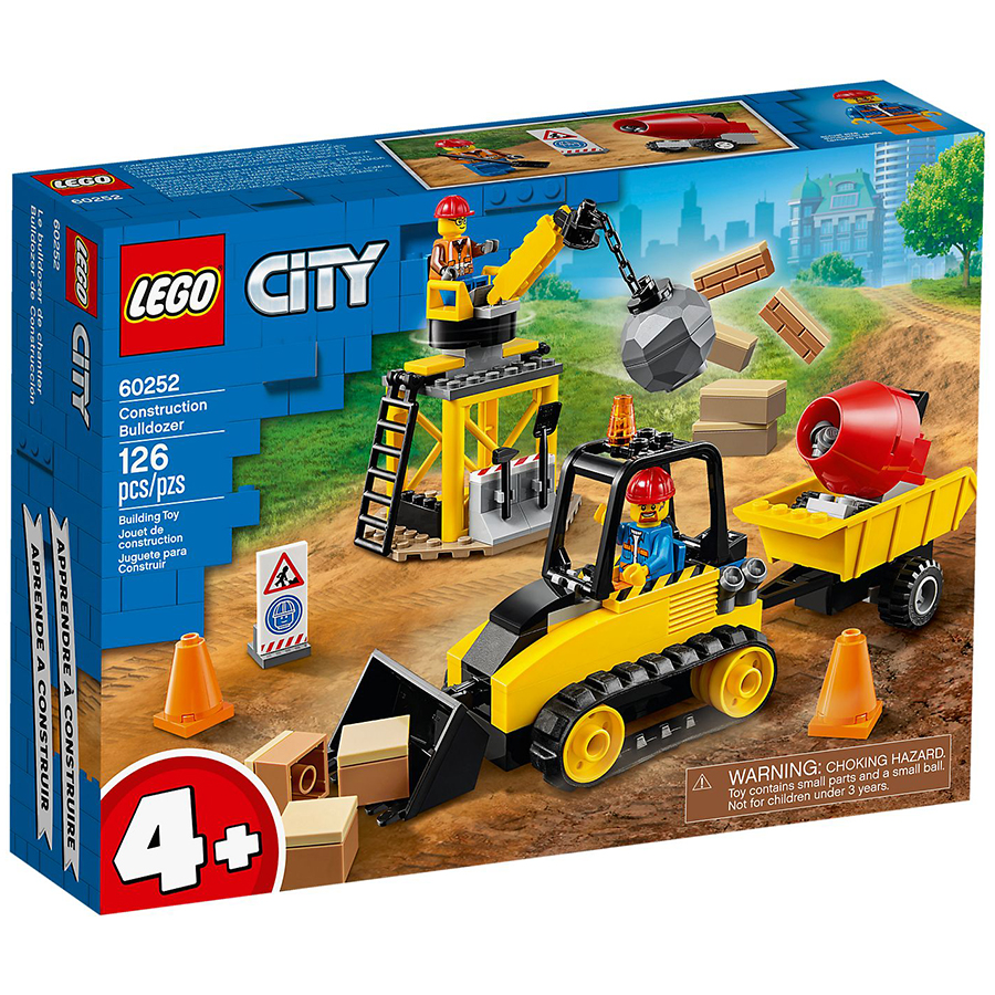 Đồ Chơi Lắp Ráp Lego City Máy Ủi Công Trình 60252 (126 Chi Tiết)