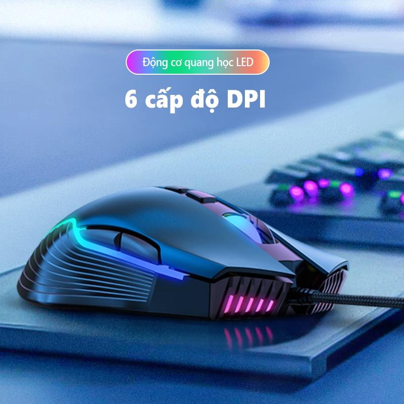 ONIKUMA CW905 Chuột Chơi Game Có Dây Đèn Led RGB Cho Máy Tính Xách Tay, Máy Tính Để Bàn, PC - Bảo Hành 24 Tháng
