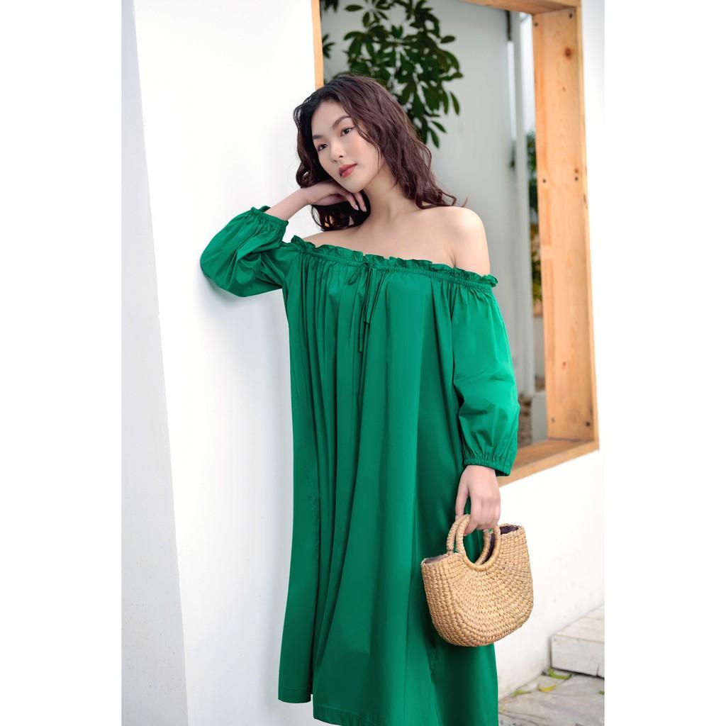 LIIN - Đầm nữ suông trễ vai gợi cảm