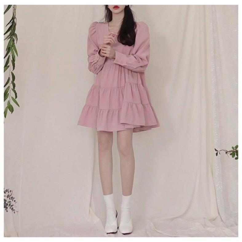 Váy đôi babydoll form rộng đáng yêu