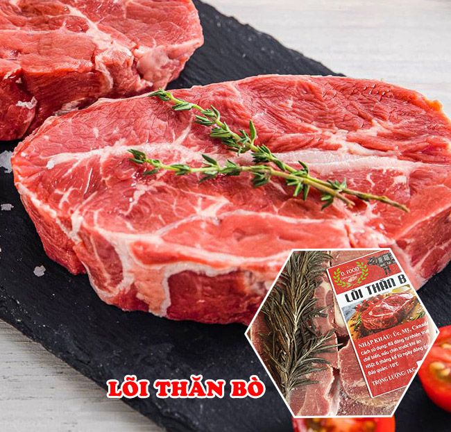 [HCM] Lõi thăn bò nhập khẩu (set 2 khay 1kg)