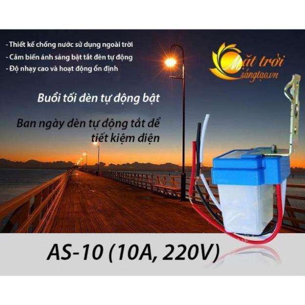 CÔNG TẮC CẢM BIẾN ÁNH SÁNG 220V 10A AS10, CẢM BIẾN ÁNH SÁNG TỰ ĐỘNG BẬT ĐÈN KHI TRỜ TỐI TẮT ĐÈN KHI TRỜI SÁNG