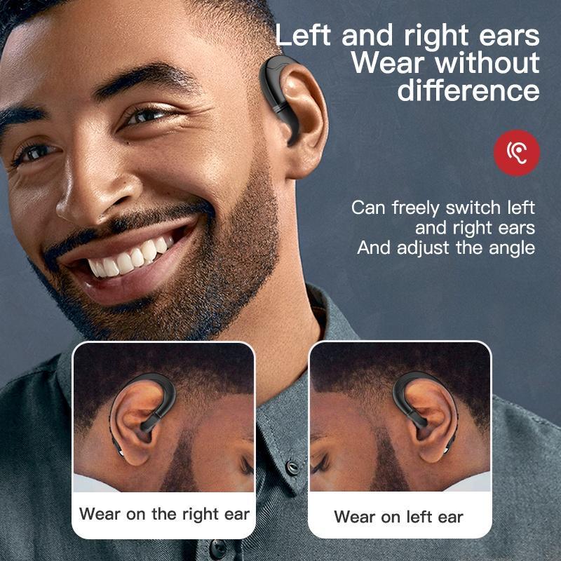 Tai Nghe Bluetooth Không Dây Gắn Tai Kiểu Dáng Thể Thao Cho Điện Thoại Di Động