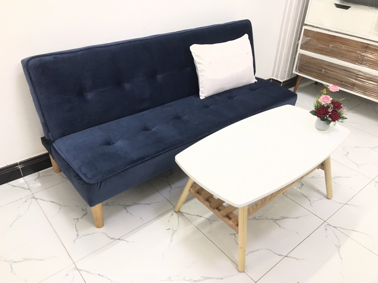 Bộ ghế sofa bed, sofa giường phòng khách Sivali, salon, sopha 09