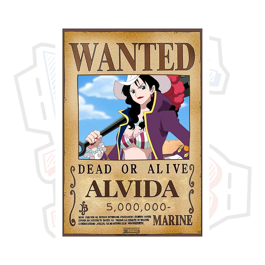 Poster truy nã Alvida - One Piece