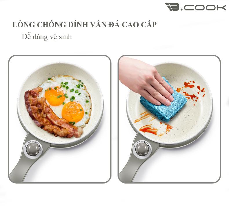 Nồi điện đa năng phủ chống dính cao cấp - Nồi lẩu điện gia đình Bcook 1.8L - Hàng nhập khẩu