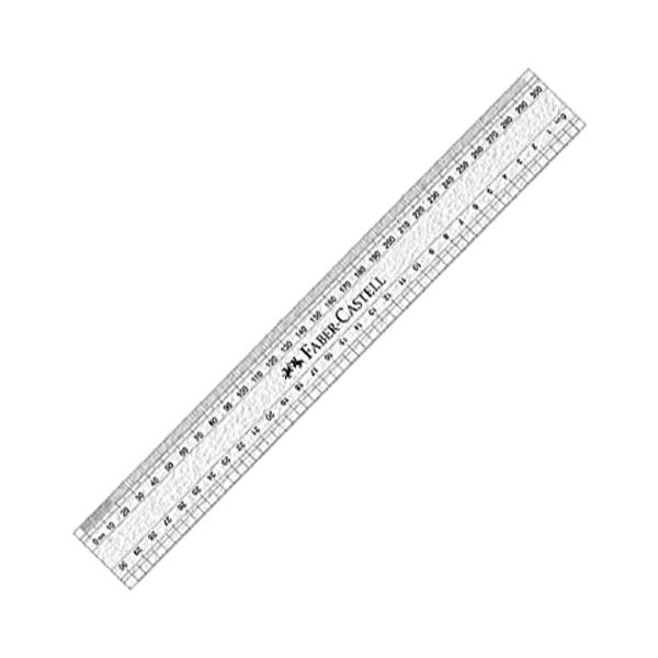Bộ 2 Thước Kẻ Nhựa Faber - Castell 171220 - 30Cm