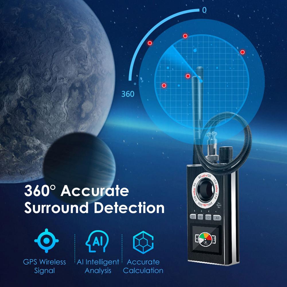 RF Detector K88 - Thiết bị phát hiện máy ghi âm, camera wifi K-88 - Máy phát hiện camera , máy ghi âm K88. K88 Multi-function Anti-spy Detector Camera GSM Audio Bug Finder GPS Signal RF Tracker Detect Eavesdropper Protect Privacy