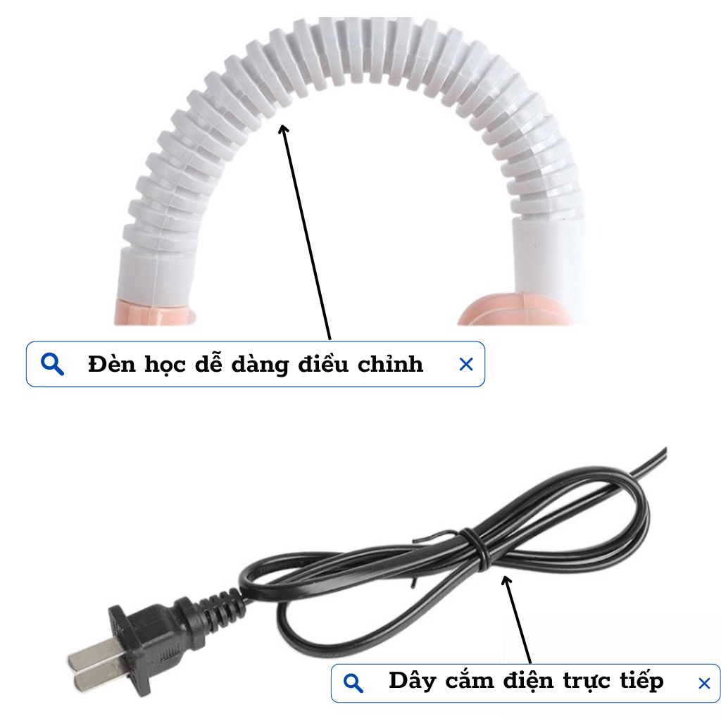 Đèn học ếch con để bàn chống cận thị Mắt Việt - Đèn học ánh sáng vàng bảo vệ thị lực, tiết kiệm điện năng