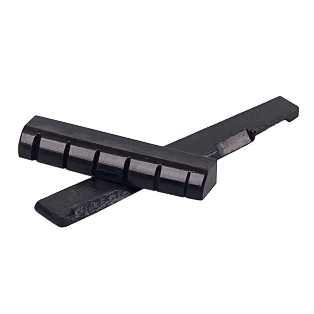 1 Set Black Camel Bone Guitar Bridge Saddle And Nut for Guitar