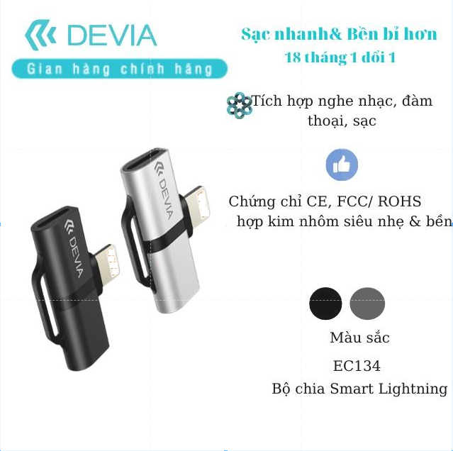 Bộ chia Devia Smart dành Iphone/ipad - Hàng chính hàng