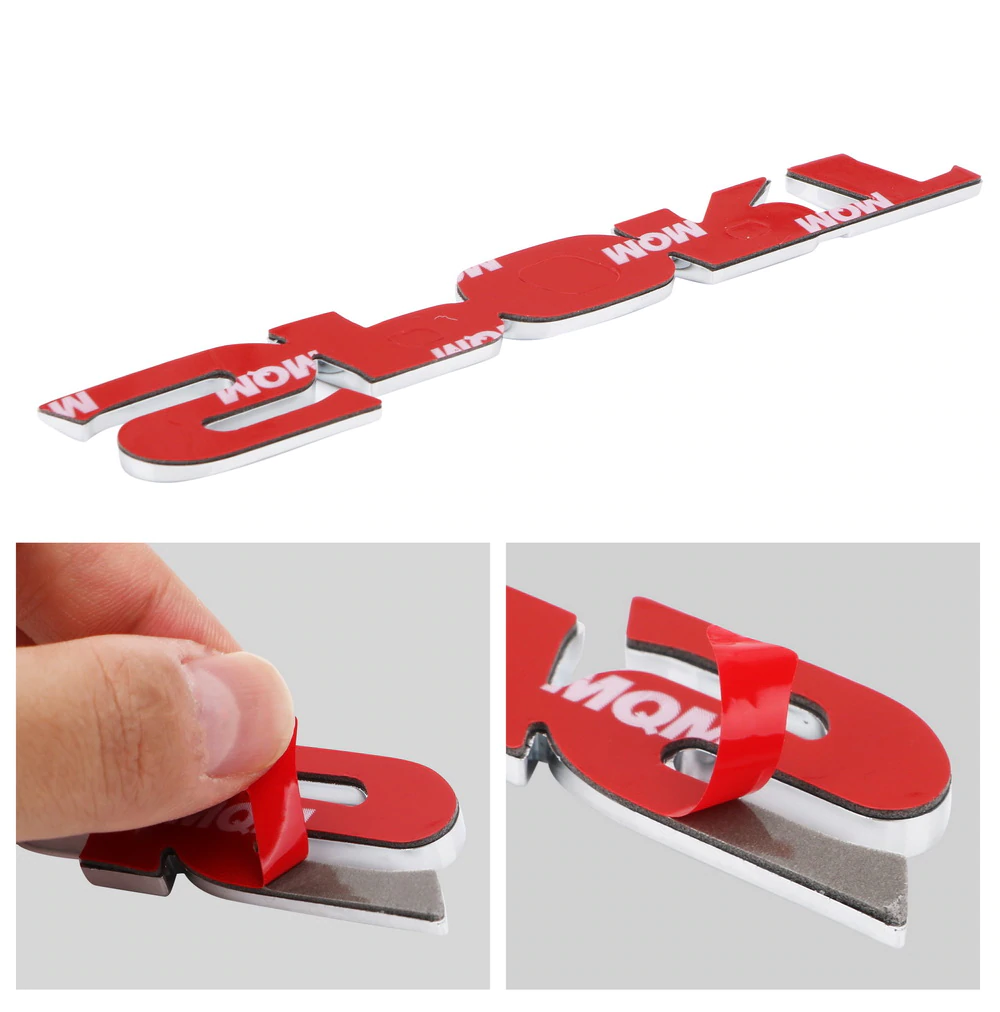 ROGTZ Tem Logo Nổi Chữ 3D Dán Trang Trí Ô Tô Xe Máy SPORT - Hàng Nhập Khẩu