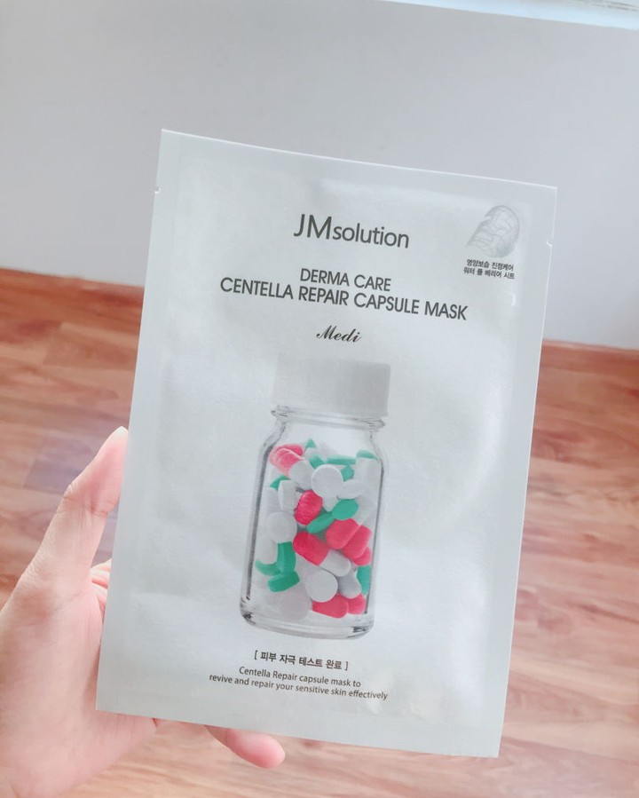 [ 10 miếng ] Mặt nạ phục hồi dành cho da hư tổn JMsolution Derma Care Centalla Repair Capsule Mask 30ml