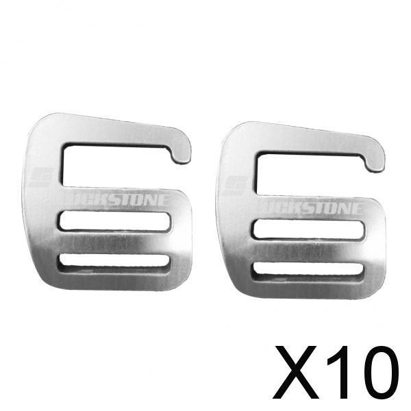 10x2 Pieces 1 Inch G Hook Webbing Buckle for Backpack Strap Webbing 25mm Silver