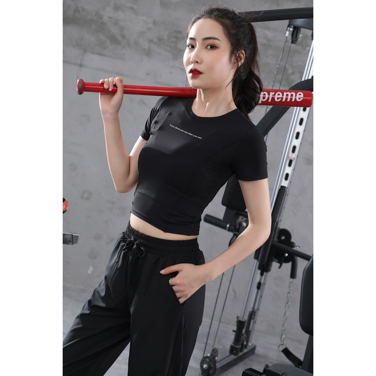 Áo croptop nữ thể thao đa năng