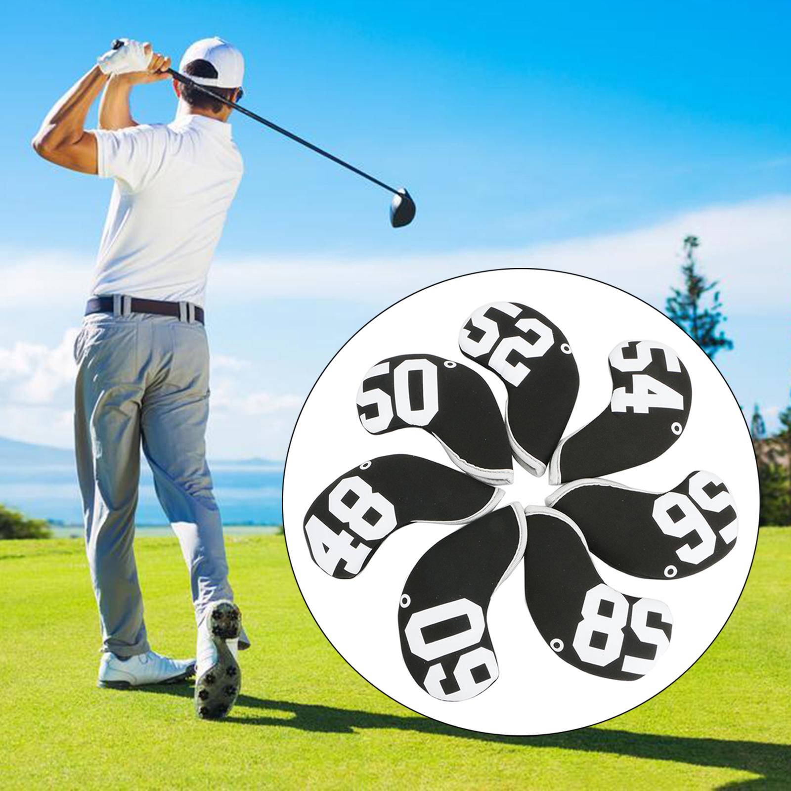 10Pcs Neoprene Golf Club Headcover Iron Head Cover Wedge Protector Sleeve