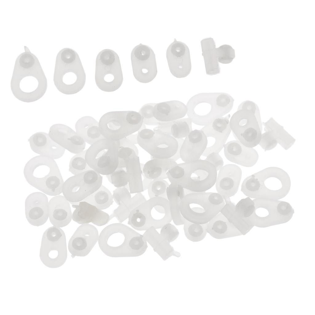 30pcs Fishing Rod Guide Ring DIY Rod Repair Kit Rod Building Silicone Ring